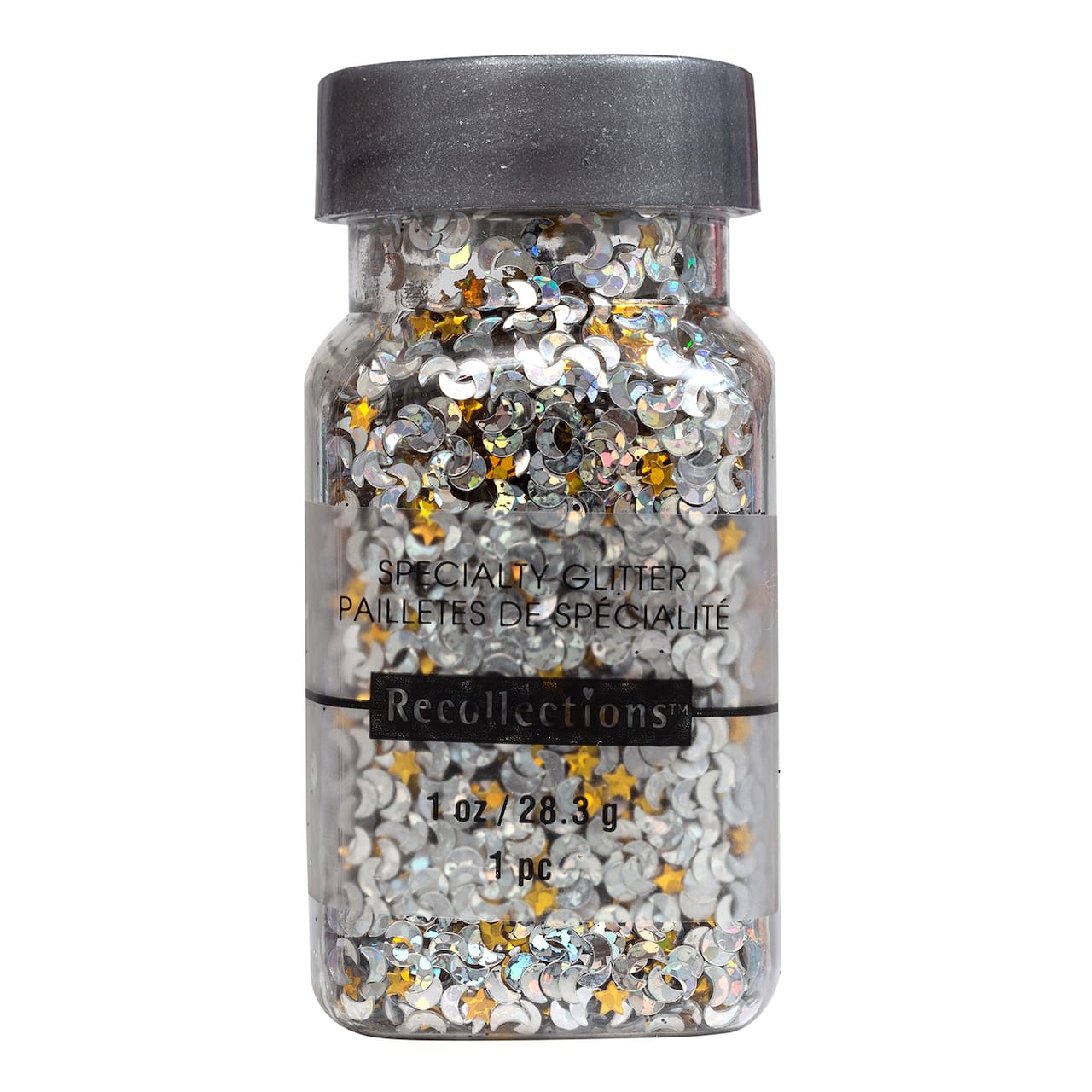 12 Pack: Star & Moon Shaped Specialty Glitter by Recollections™